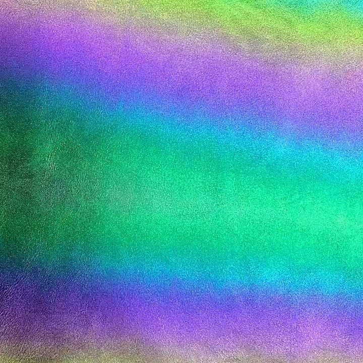 Gradient Hologram Pu Synthetic Fabric Rainbow Iridescent Vinyl Leather For Woven Bag