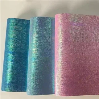 Új dizájn lichi minta pu vinilszövet-hologram effektus műbőr lepedők cipőzsákok íjak kézműves-vizespofa